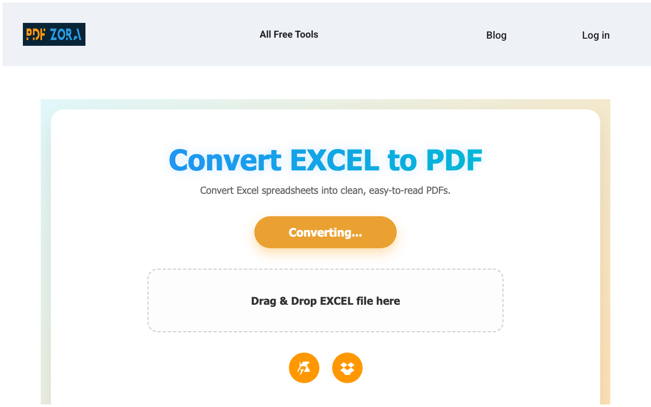 Excel to PDF Processing