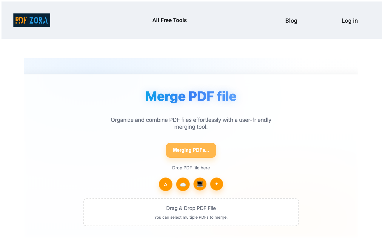 Merge PDF Processing