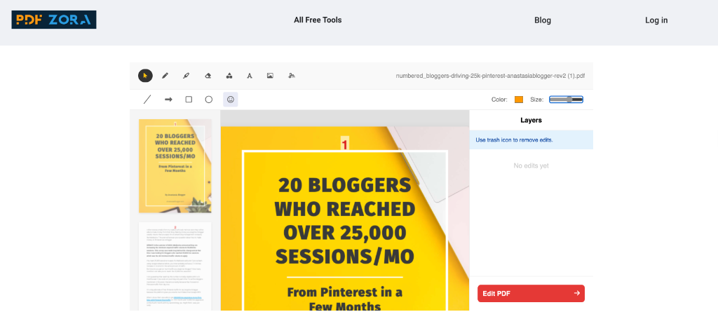 PDF EDITOR Processing