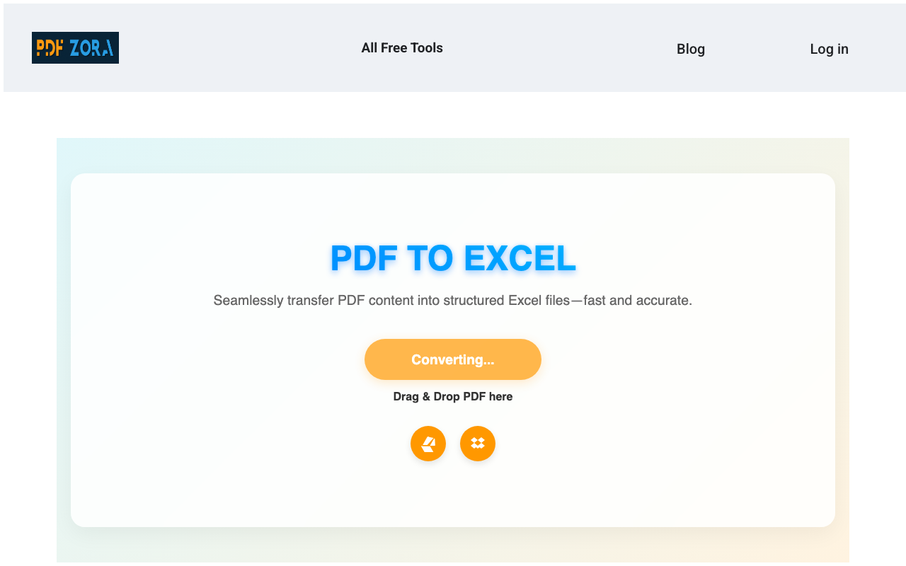 PDF to Excel Processing