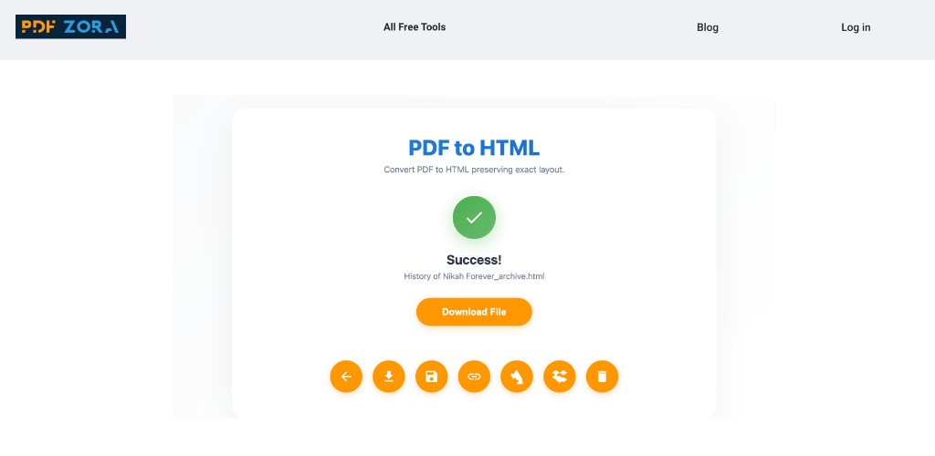 PDF to HTML Processing