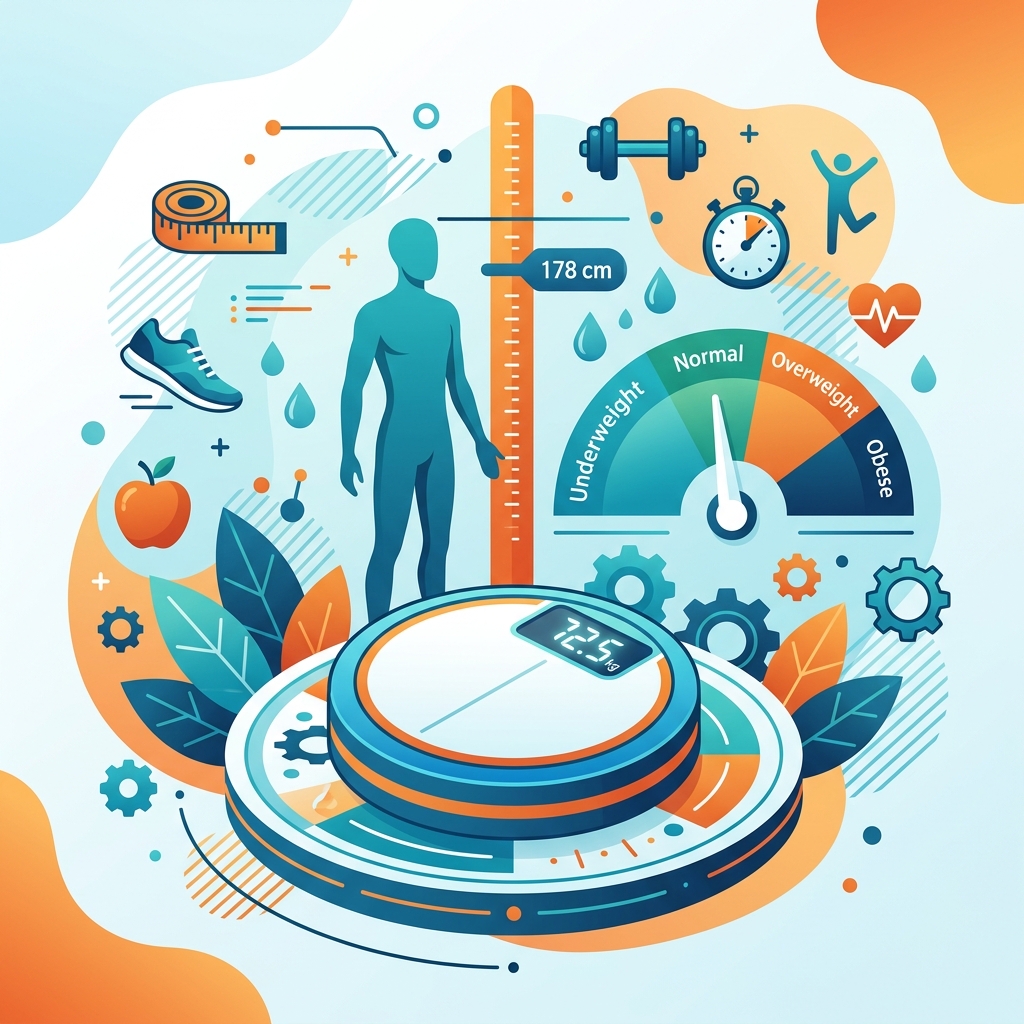 BMI Calculator Hero Art - Free Online Tool