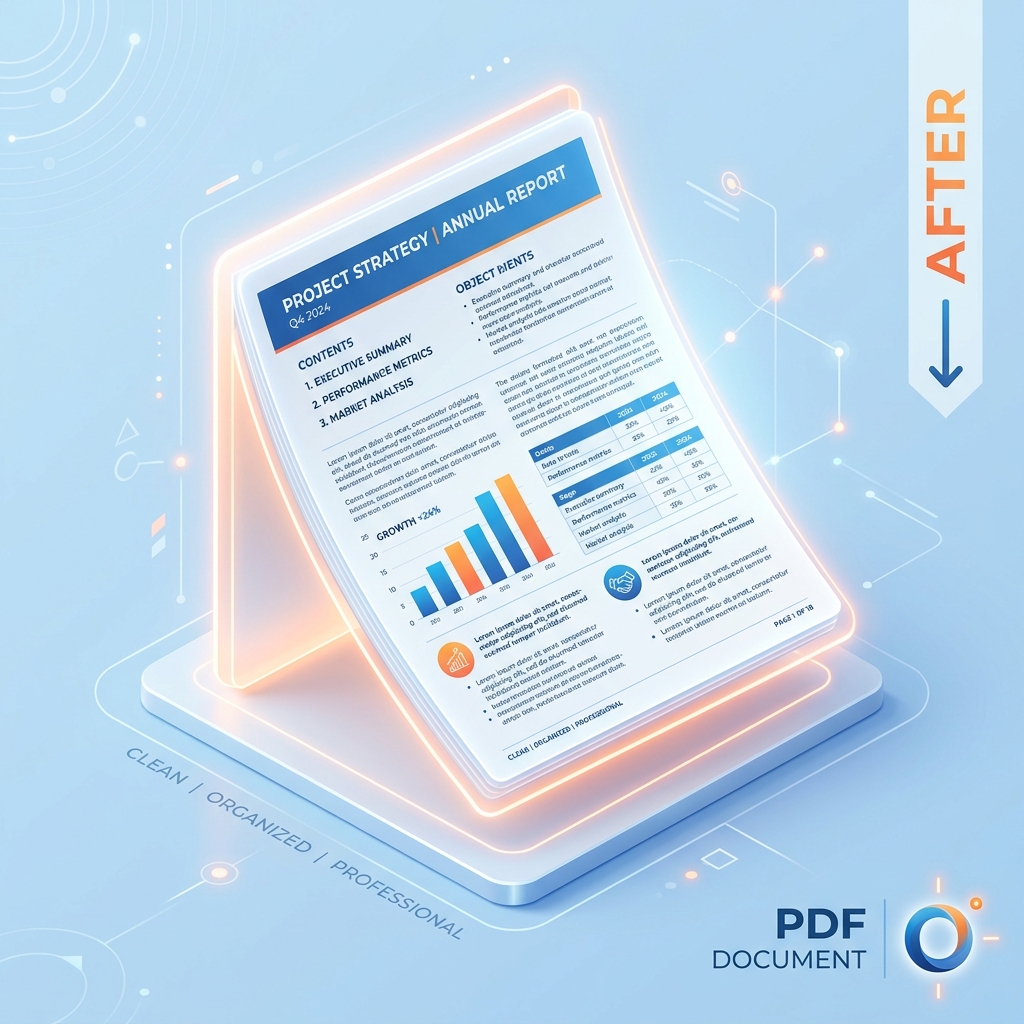 After combining into a single PDF – clean and organized