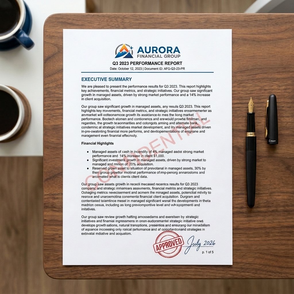 A PDF document with a visible 'CONFIDENTIAL' watermark on the right side of a comparison slider.