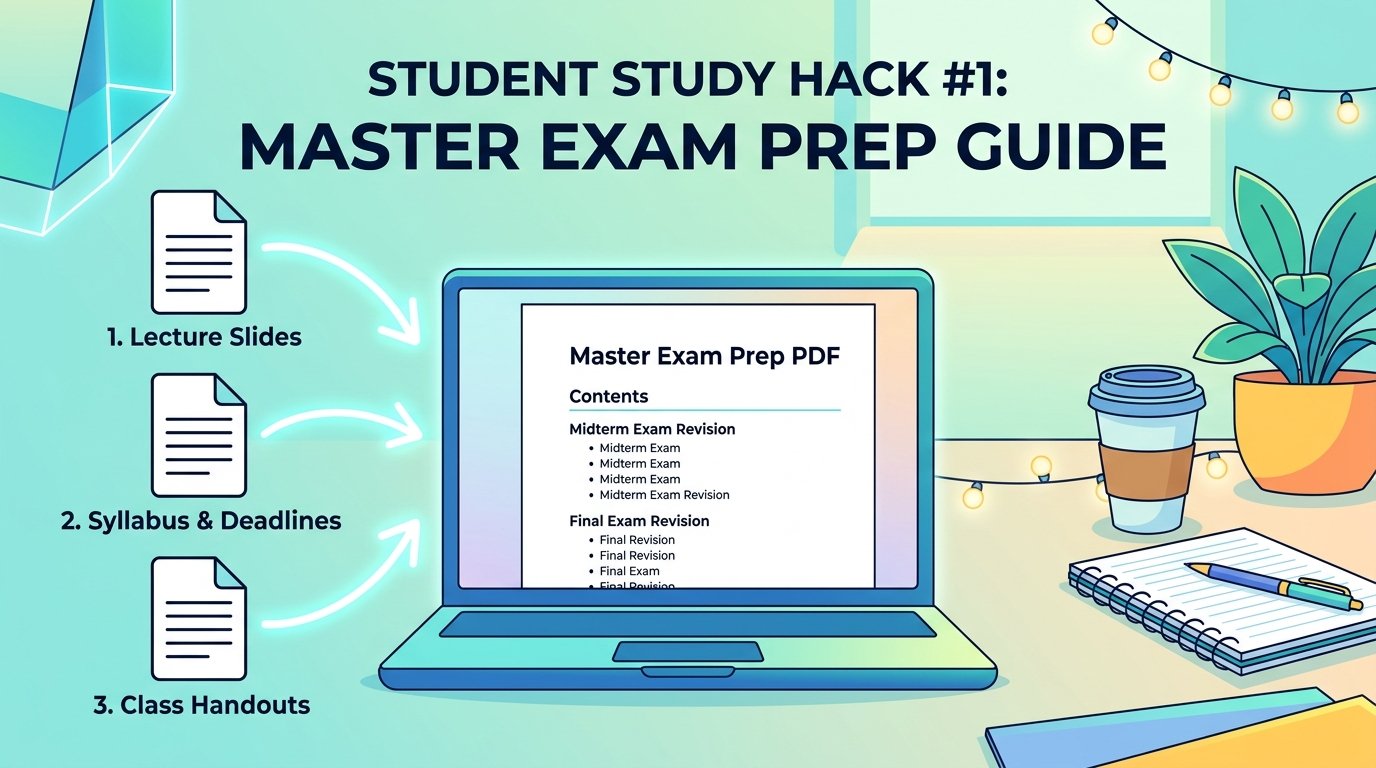 Master Study Guide Workflow – how to merge PDF lecture slides, syllabus, and notes into one file