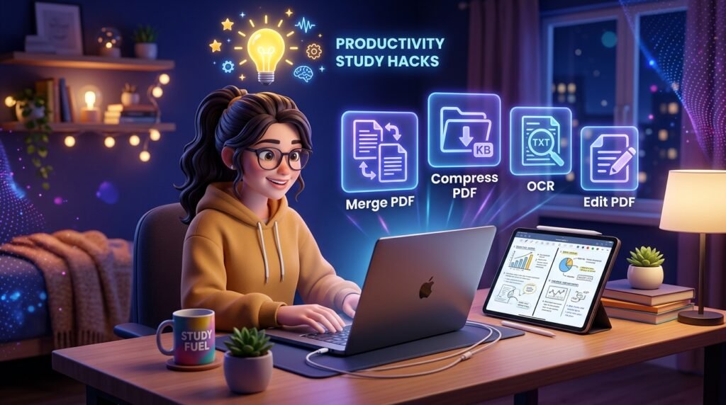 10 Study Hacks for Students – PDFZora Free Tools to Boost Productivity